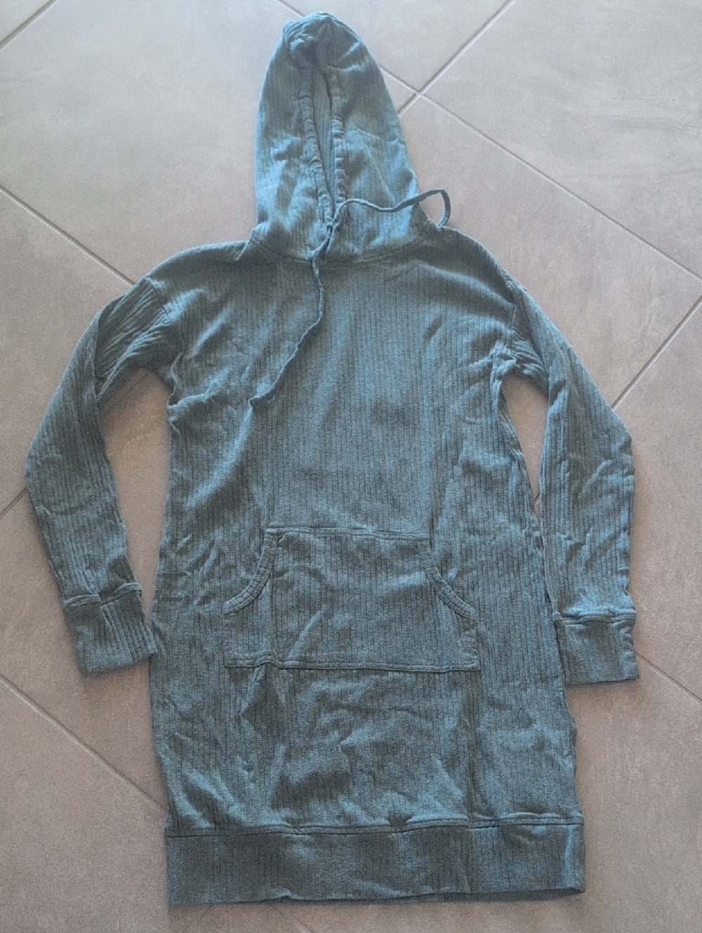 kate quinn Women's Teal Hooded Tunic